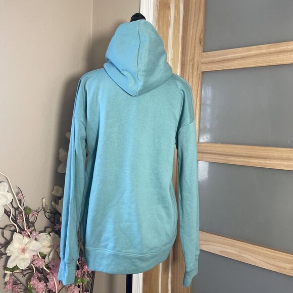 U HE YiTengFei Oversized Blue Cartoon Cozy Winter Soft Hoodie Sweatshirt - Picture 5 of 7